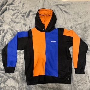 FW18 Supreme tricolored hooded Sweatshirt